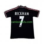 Camisolas de futebol Manchester United Beckham 7 Retro Equipamento 3ª 1998-1999 Manga Curta